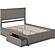 Nantucket Queen Platform Bed w/Footboard & Set of 2 Storage Drawers by Atlantic