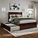 Nantucket Queen Platform Bed w/Matching Footboard & Twin XL Trundle by Atlantic