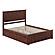 Nantucket Queen Platform Bed w/Matching Footboard & Set of 2 Storage Drawers by Atlantic