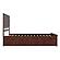 Nantucket Queen Platform Bed w/Matching Footboard & Set of 2 Storage Drawers by Atlantic
