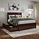 Nantucket Queen Platform Bed w/Matching Footboard & Set of 2 Storage Drawers by Atlantic