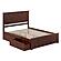 Nantucket Queen Platform Bed w/Matching Footboard & Set of 2 Storage Drawers by Atlantic