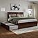 Nantucket King Platform Bed w/Matching Footboard & Twin XL Trundle by Atlantic