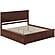 Nantucket King Platform Bed w/Matching Footboard & Set of 2 Storage Drawers by Atlantic