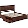 Nantucket King Platform Bed w/Matching Footboard & Set of 2 Storage Drawers by Atlantic