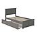 Madison Twin XL Platform Bed w/Matching Footboard & Twin XL Trundle by Atlantic