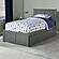 Madison Twin Platform Bed w/Footboard & Twin Trundle by Atlantic