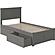 Madison Twin Platform Bed w/Footboard & Set of 2 Storage Drawers by Atlantic