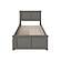 Madison Twin Platform Bed w/Matching Footboard & Set of 2 Storage Drawers by Atlantic