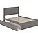 Madison Full Platform Bed w/Footboard & Twin Trundle by Atlantic