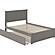 Madison Full Platform Bed w/Footboard & Full Trundle by Atlantic