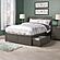 Madison Full Platform Bed w/Footboard & Set of 2 Storage Drawers by Atlantic