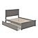 Madison Full Platform Bed w/Matching Footboard & Twin Trundle by Atlantic