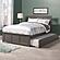 Madison Full Platform Bed w/Matching Footboard & Twin Trundle by Atlantic