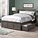 Madison Full Platform Bed w/Matching Footboard & Set of 2 Storage Drawers by Atlantic