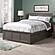 Madison Full Platform Bed w/Matching Footboard & Set of 2 Storage Drawers by Atlantic