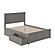Madison Full Platform Bed w/Matching Footboard & Set of 2 Storage Drawers by Atlantic
