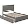 Madison Queen Platform Bed w/Footboard & Twin XL Trundle by Atlantic