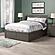 Madison Queen Platform Bed w/Footboard & Set of 2 Storage Drawers by Atlantic