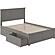 Madison Queen Platform Bed w/Footboard & Set of 2 Storage Drawers by Atlantic