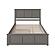 Madison Queen Platform Bed w/Matching Footboard & Twin XL Trundle by Atlantic