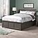 Madison Queen Platform Bed w/Matching Footboard & Twin XL Trundle by Atlantic
