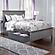Madison Queen Platform Bed w/Matching Footboard & Set of 2 Storage Drawers by Atlantic