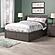 Madison King Platform Bed w/Footboard & Set of 2 Storage Drawers by Atlantic