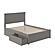 Madison King Platform Bed w/Footboard & Set of 2 Storage Drawers by Atlantic