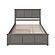 Madison King Platform Bed w/Matching Footboard & Twin XL Trundle by Atlantic