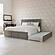 Madison King Platform Bed w/Matching Footboard & Twin XL Trundle by Atlantic