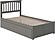 Mission Twin XL Platform Bed w/Footboard & Set of 2 Storage Drawers by Atlantic