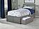 Mission Twin XL Platform Bed w/Footboard & Set of 2 Storage Drawers by Atlantic