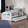 Mission Twin XL Platform Bed w/Matching Footboard & Twin XL Trundle by Atlantic