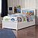 Mission Twin XL Platform Bed w/Matching Footboard & Twin XL Trundle by Atlantic