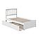 Mission Twin XL Platform Bed w/Matching Footboard & Twin XL Trundle by Atlantic
