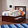 Mission Twin XL Platform Bed w/Matching Footboard & Set of 2 Storage Drawers by Atlantic