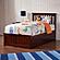 Mission Twin XL Platform Bed w/Matching Footboard & Set of 2 Storage Drawers by Atlantic