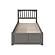 Mission Twin Platform Bed w/Footboard & Set of 2 Storage Drawers by Atlantic