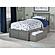 Mission Twin Platform Bed w/Footboard & Set of 2 Storage Drawers by Atlantic