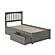 Mission Twin Platform Bed w/Footboard & Set of 2 Storage Drawers by Atlantic