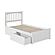 Mission Twin Platform Bed w/Matching Footboard & Set of 2 Storage Drawers by Atlantic