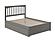 Mission Full Platform Bed w/Footboard & Set of 2 Storage Drawers by Atlantic