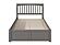 Mission Full Platform Bed w/Footboard & Set of 2 Storage Drawers by Atlantic
