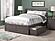 Mission Full Platform Bed w/Footboard & Set of 2 Storage Drawers by Atlantic