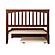 Mission Full Platform Bed w/Matching Footboard & Twin Trundle by Atlantic
