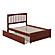 Mission Full Platform Bed w/Matching Footboard & Twin Trundle by Atlantic