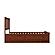 Mission Full Platform Bed w/Matching Footboard & Full Trundle by Atlantic