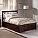 Mission Full Platform Bed w/Matching Footboard & Full Trundle by Atlantic