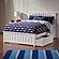 Mission Full Platform Bed w/Matching Footboard & Set of 2 Storage Drawers by Atlantic